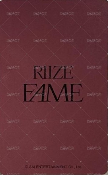 FAME 環球 幸運卡  背面