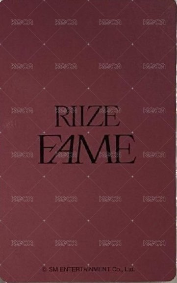 FAME 環球 幸運卡  背面