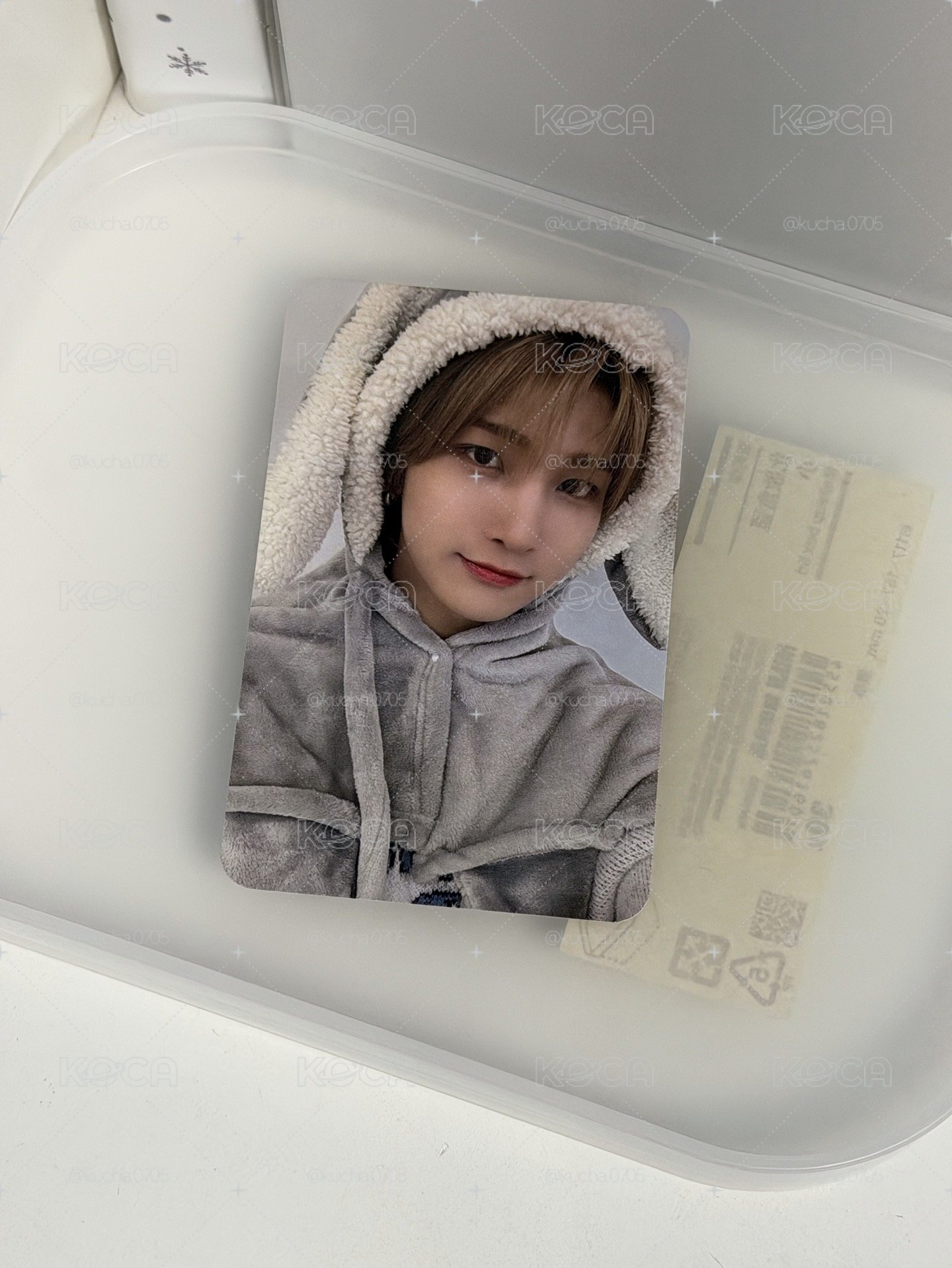 鄭然宇 二輯特典 兔子毛毯ver.