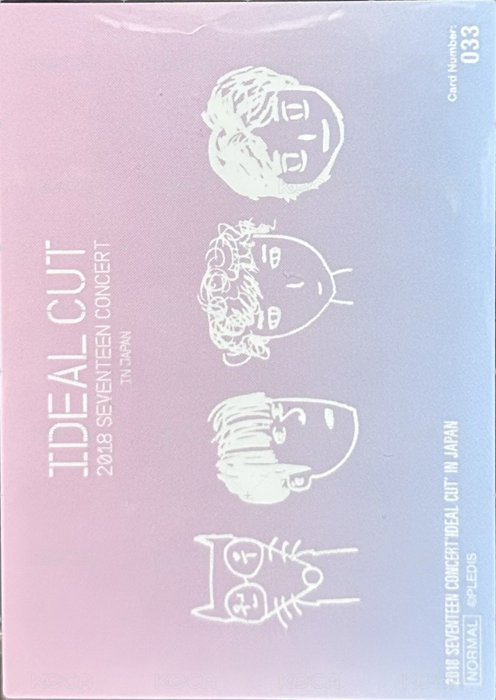 IDEAL CUT 隨機卡  背面