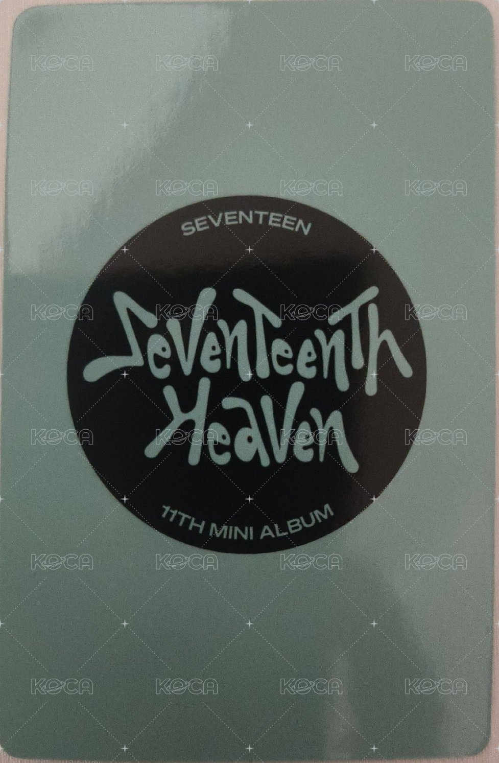 MINI11 yzy 5.0 特典卡  背面