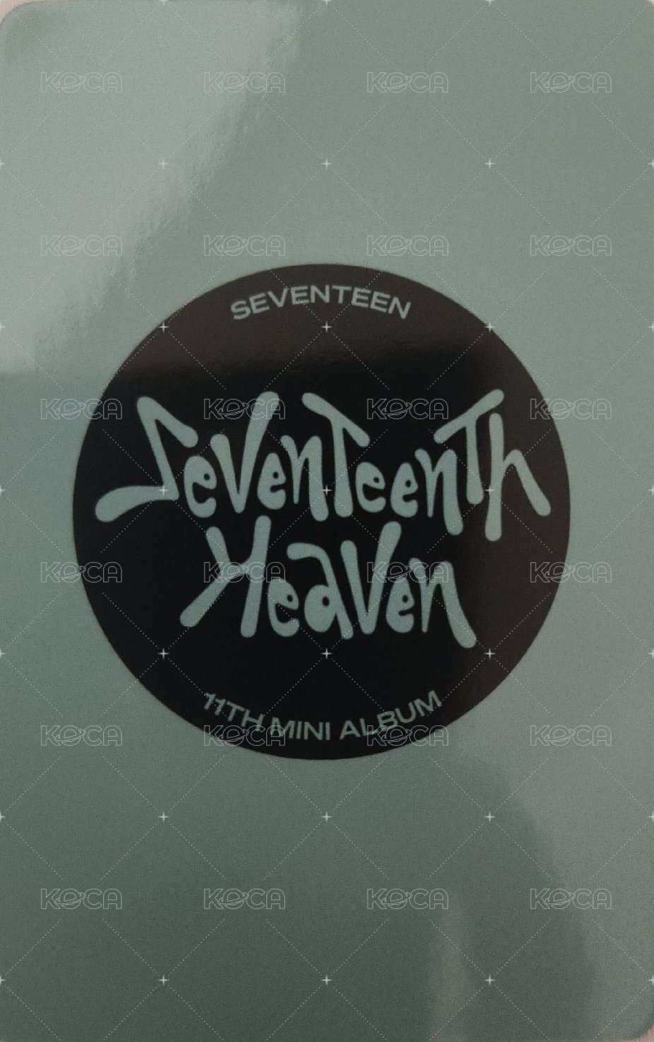 MINI11 yzy 5.0 特典卡  背面