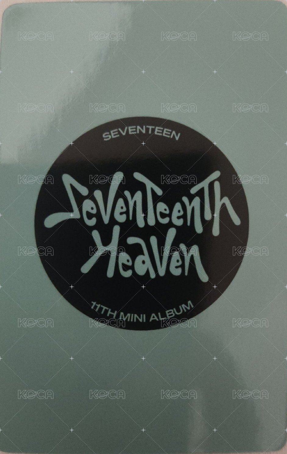 MINI11 yzy 5.0 特典卡  背面