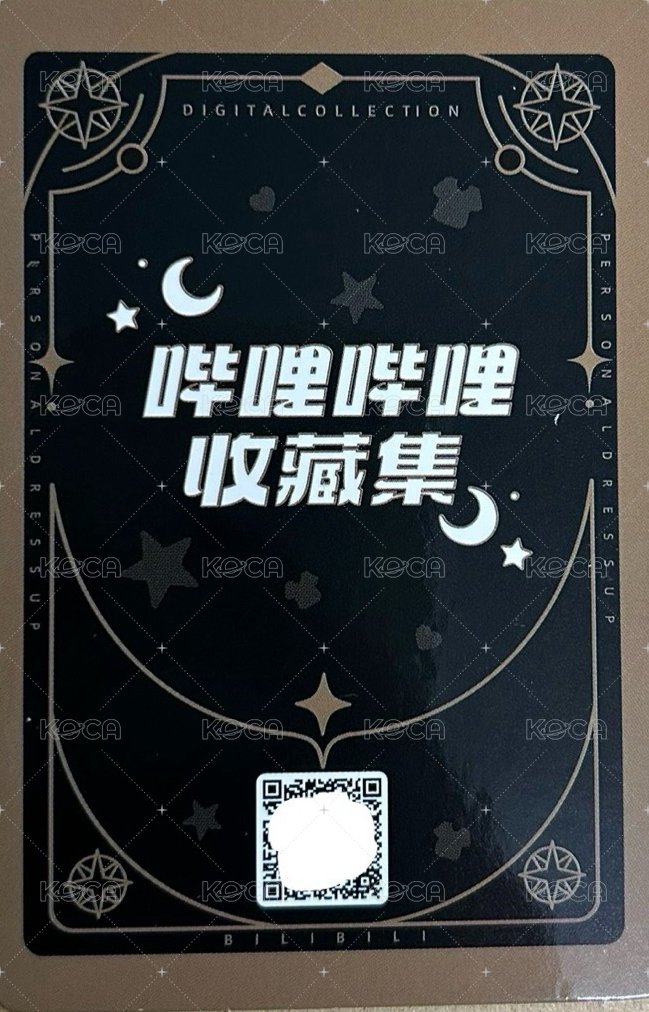 GH1   幸運卡 bilibili收藏卡 背面