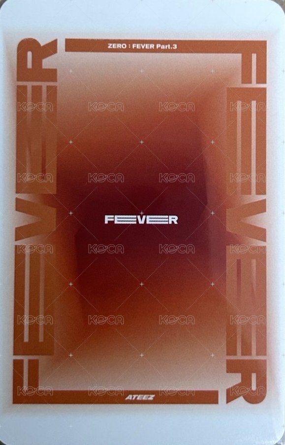 Fever pt.3 hello82 簽售卡  背面