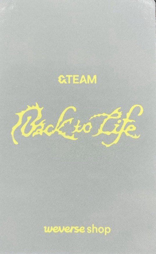 BTL wvs 特典卡 Fan Showcase live 背面