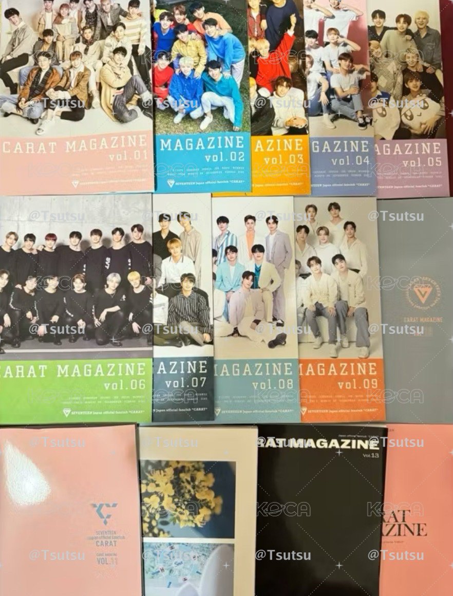 （全套1-15期）seventeen 日本限定 FC 會員 場刊 會刊 日咖 雜誌 日巡 