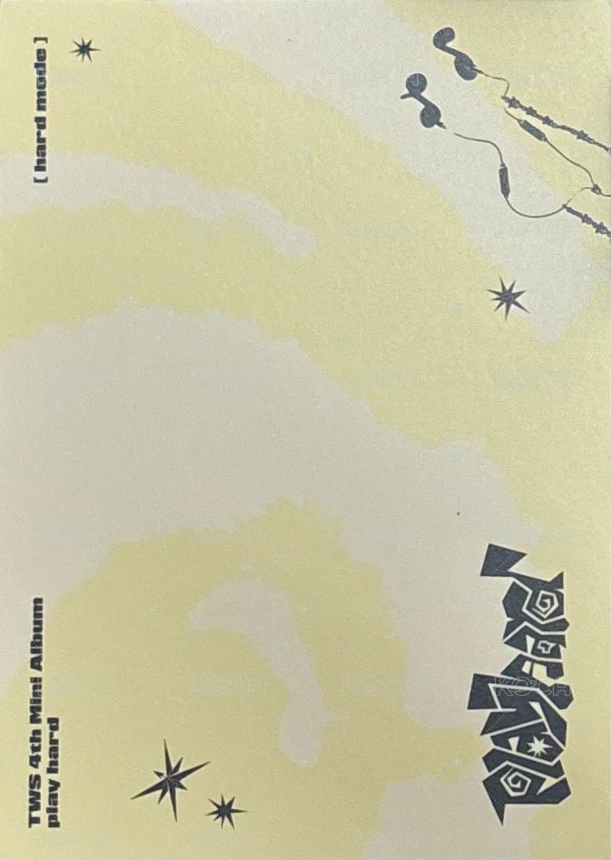 Play Hard 明信片 專輯 hard mode 背面