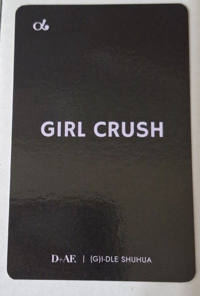 I-DLE Shuhua D+AF 代言卡