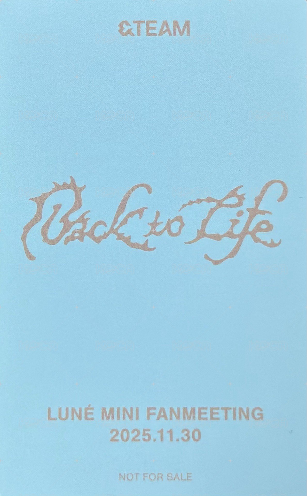 BTL 抽選卡 日本Showcase 逆應援 背面