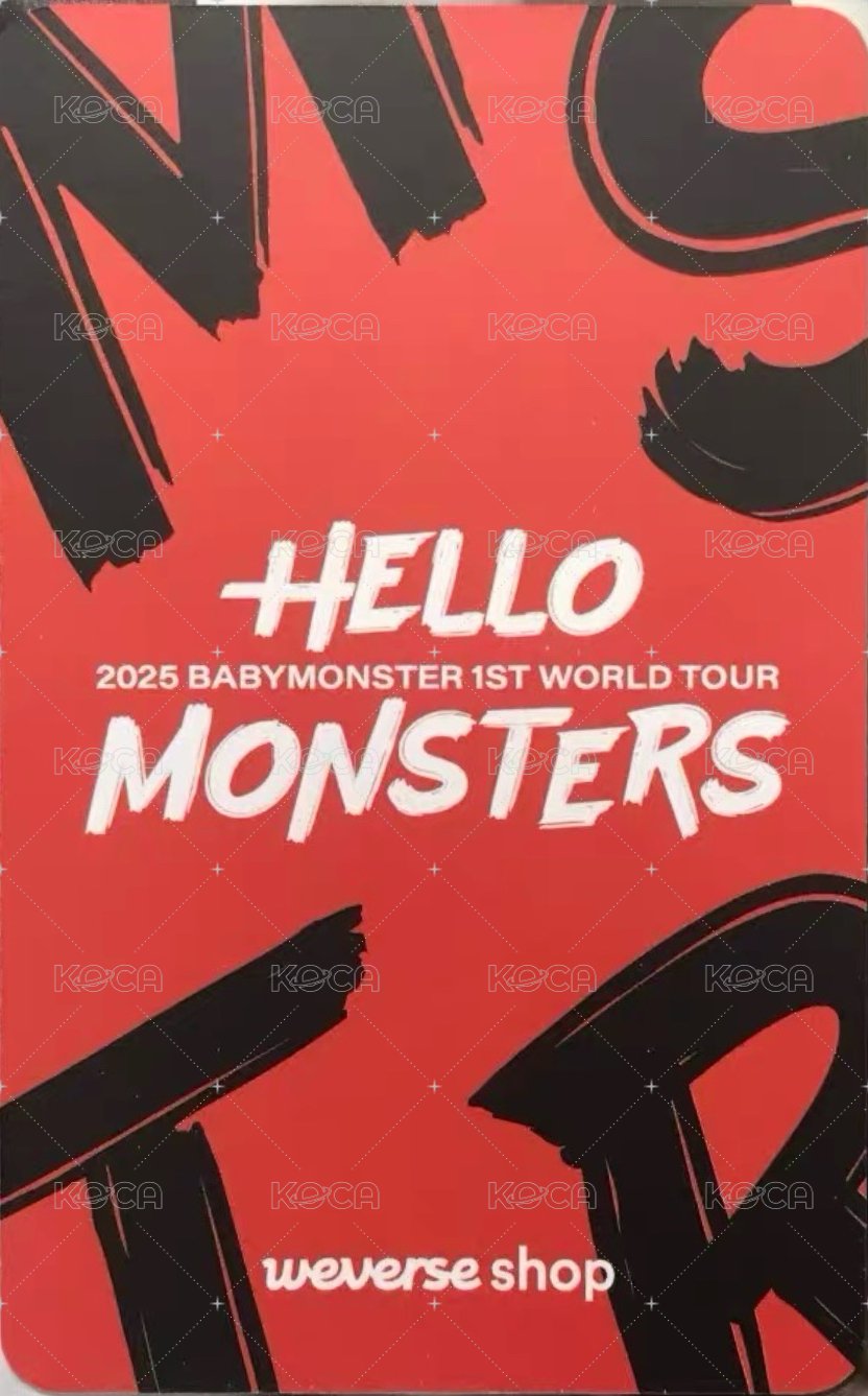 25世巡 首爾展位 入場卡 / 場限卡 ver.C 背面