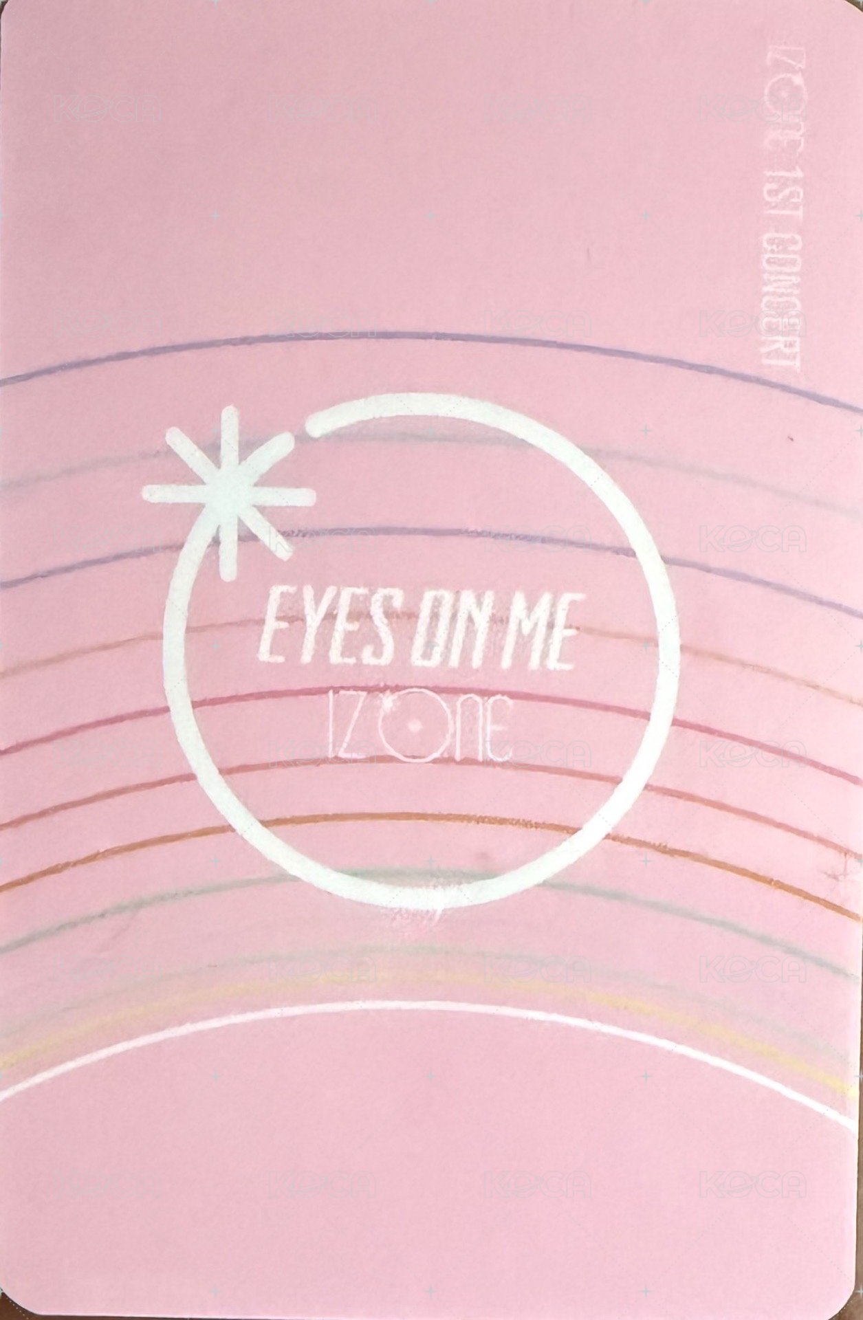 1st 演唱會 周邊卡 手幅卡 背面