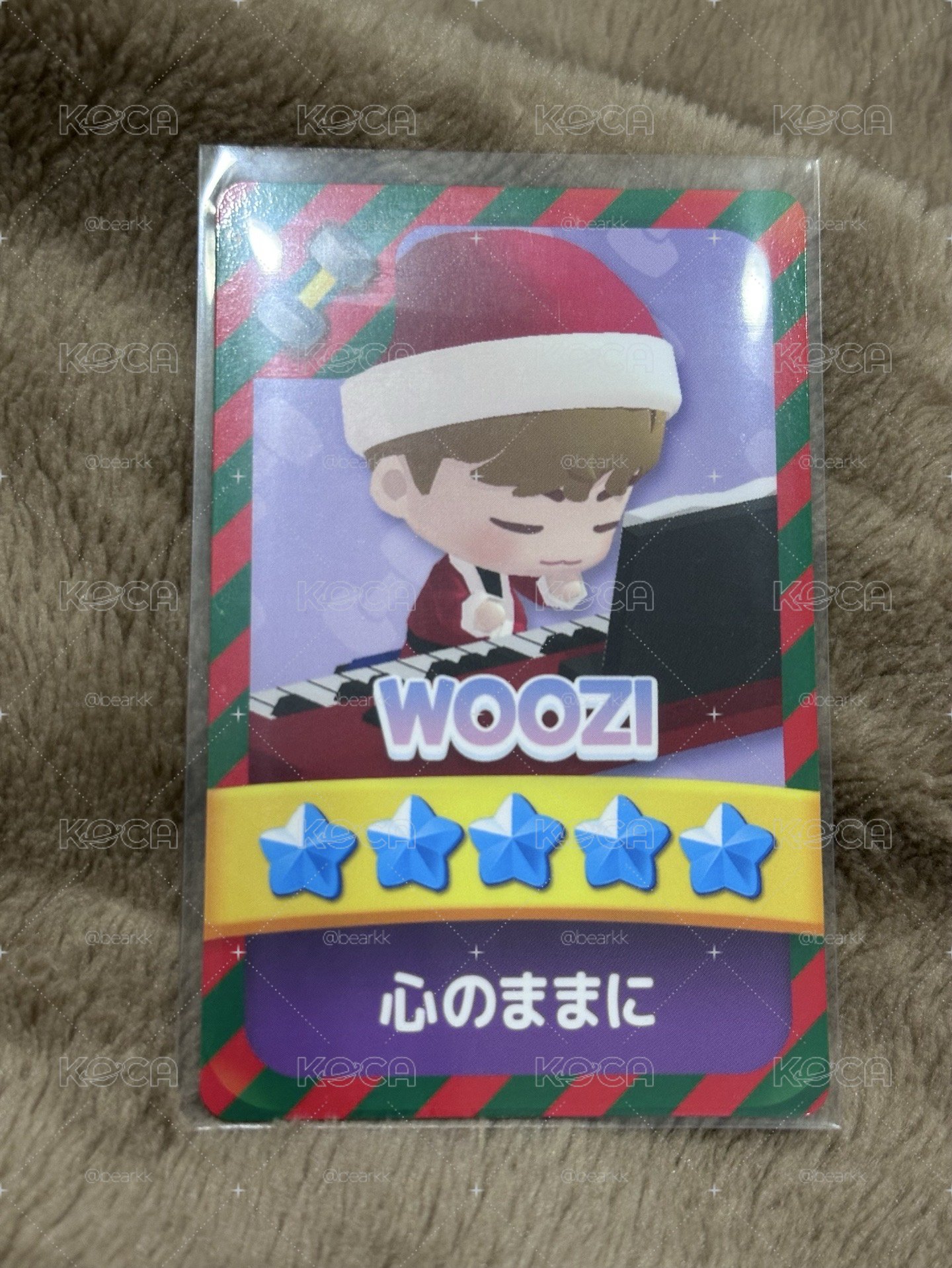 日巡 puzzle 聖誕卡 遊戲卡 WOOZI 李知勳