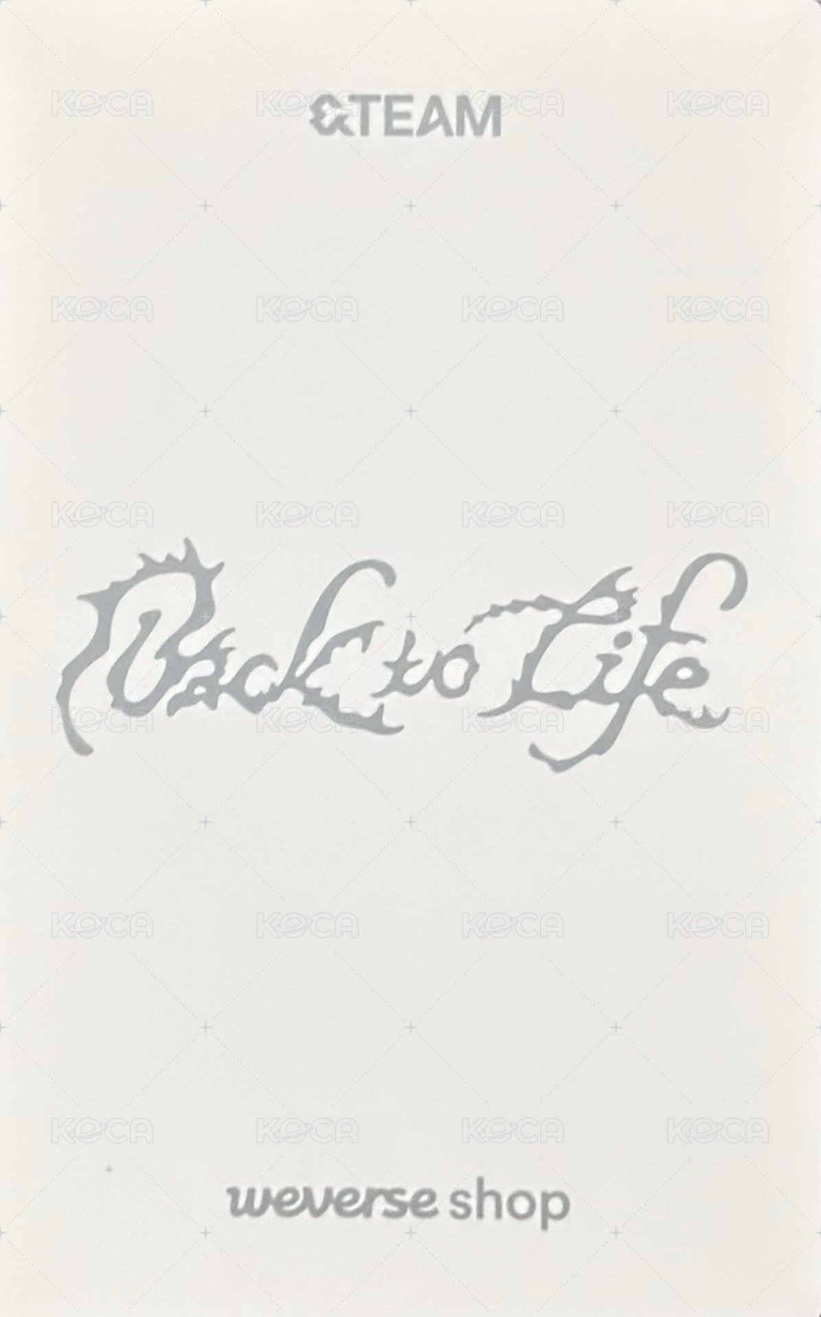 BTL wvs GL 2.0 簽售卡  背面