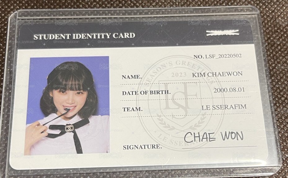 23’年曆 年曆卡 ID卡 CHAEWON