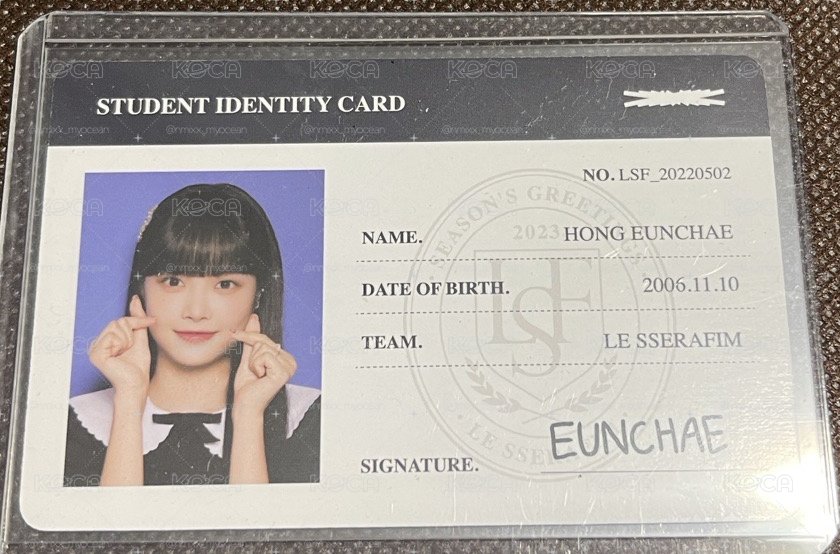 23’年曆 年曆卡 ID卡 EUNCHAE