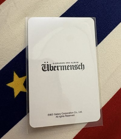 權志龍 G-DRAGON Übermensch 專卡