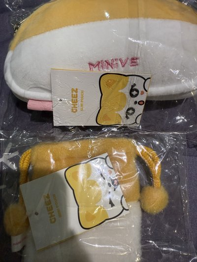 栗子周邊 錢包+小束口袋