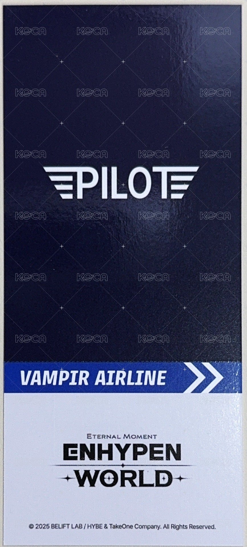 機長主題 隨機卡 書籤 背面