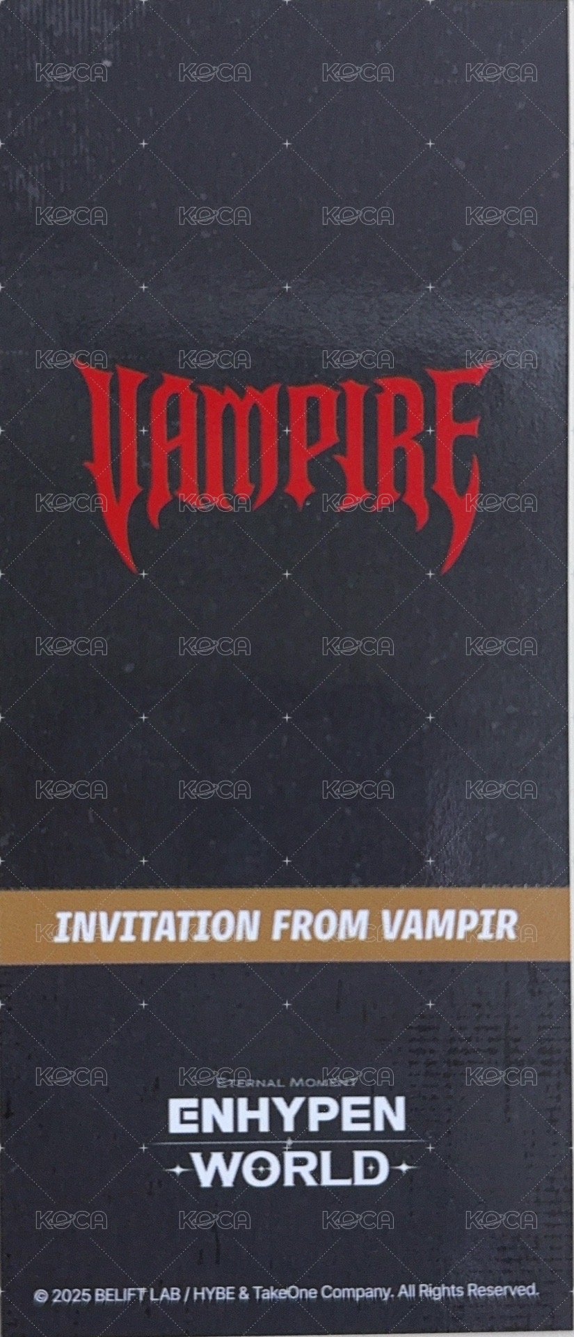 吸血鬼主題 BASIC ver.書籤 隨機卡  背面