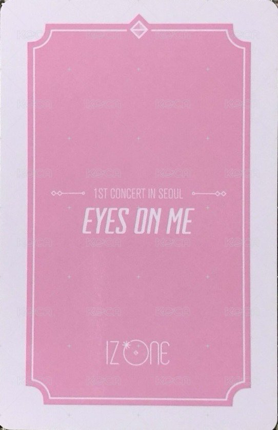 1st 演唱會 KIT版 固配 演唱會 DVD / CD 卡  背面