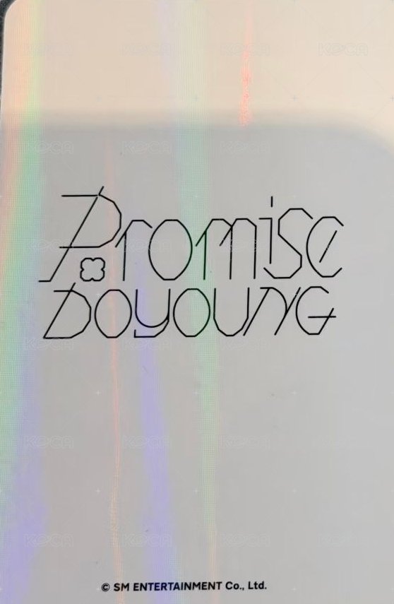 Promise hottracks 特典卡  背面