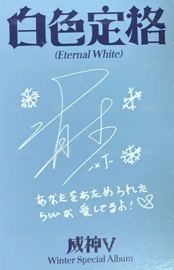 冬專 SMINI 專輯卡  背面