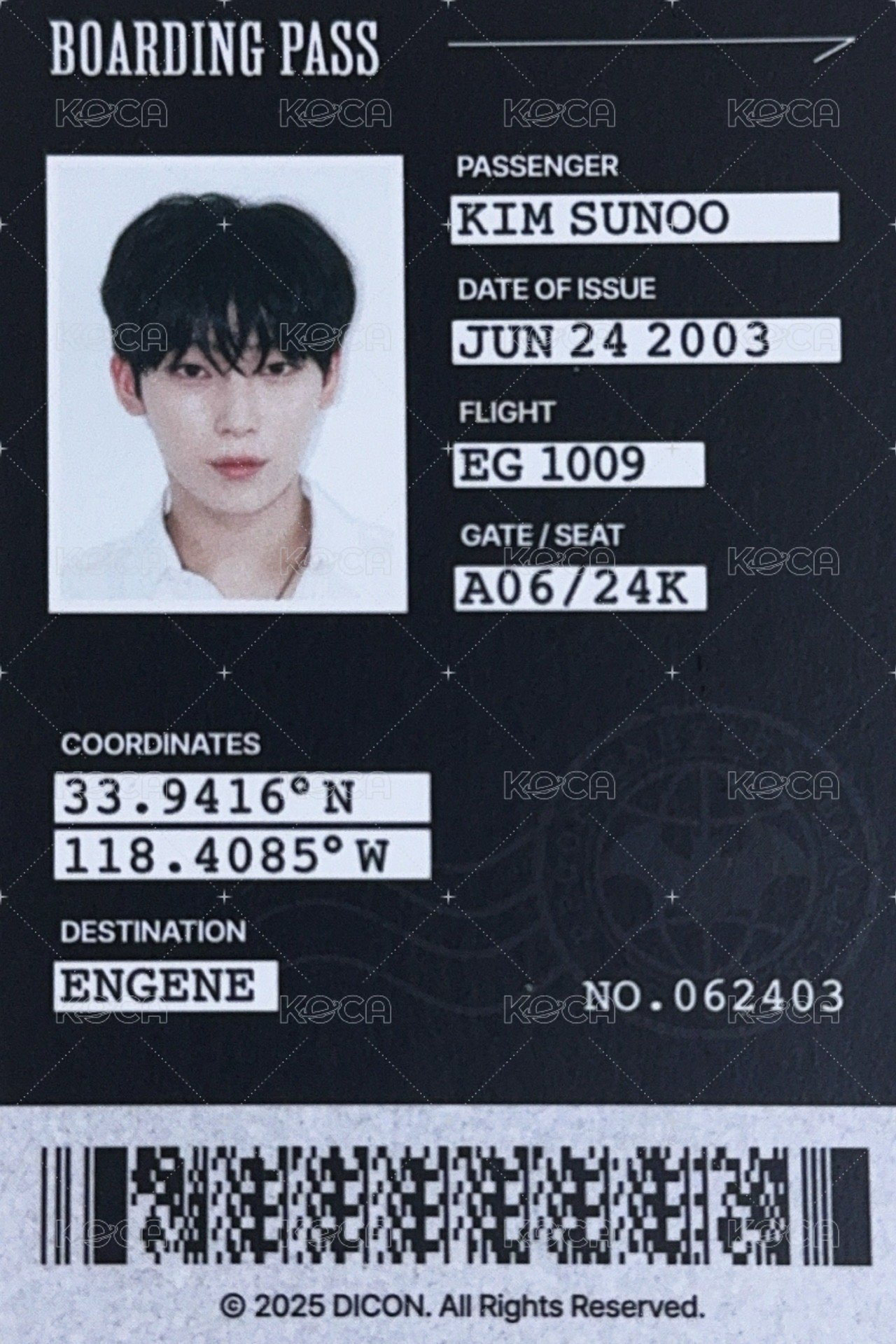 25年D社 EVEN-MORE證件卡 雜誌卡  背面