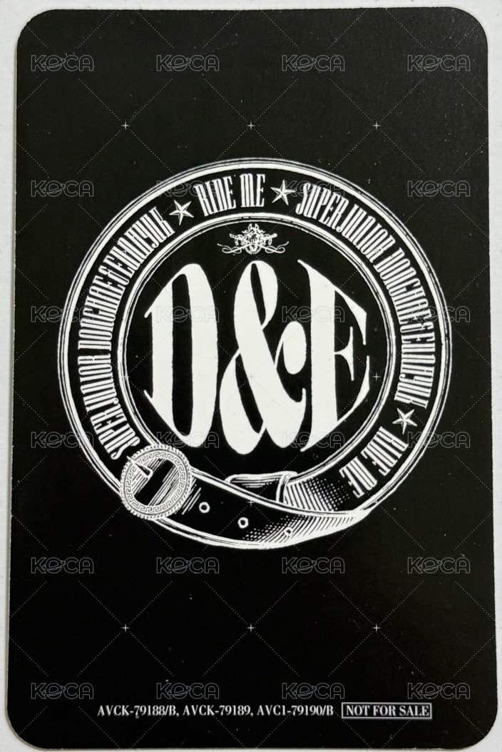 日語正規一輯   特典卡 SJ Ride me 日專通路小卡 背面