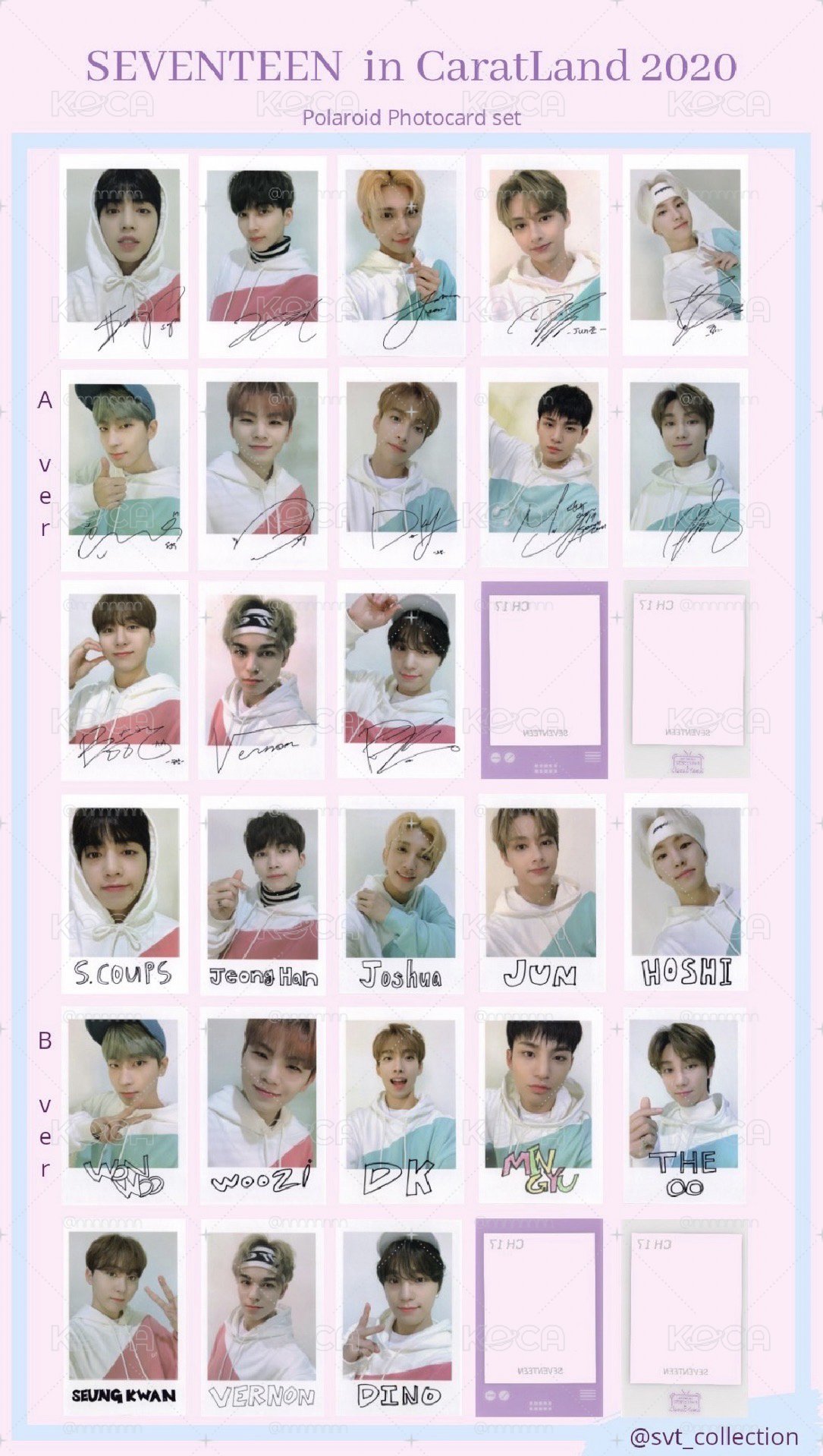 SEVENTEEN 20‘克拉島 拍立得