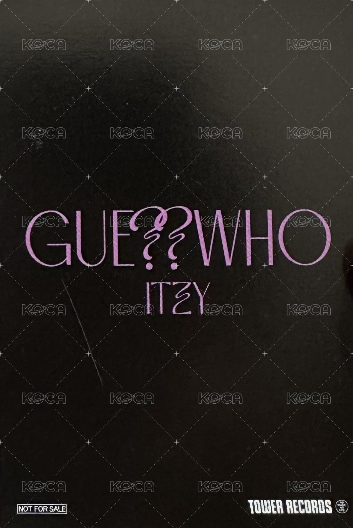 GUESS WHO 塔店 特典卡  背面