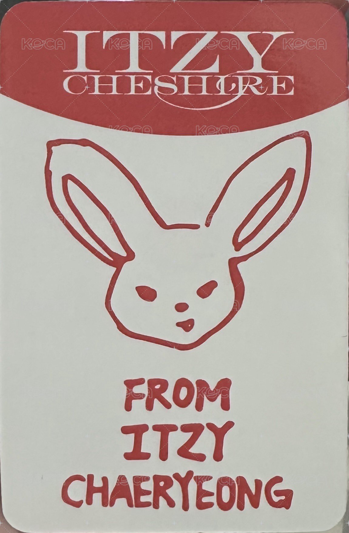 CHESHIRE sw 3.0 簽售卡 貓爪領 背面