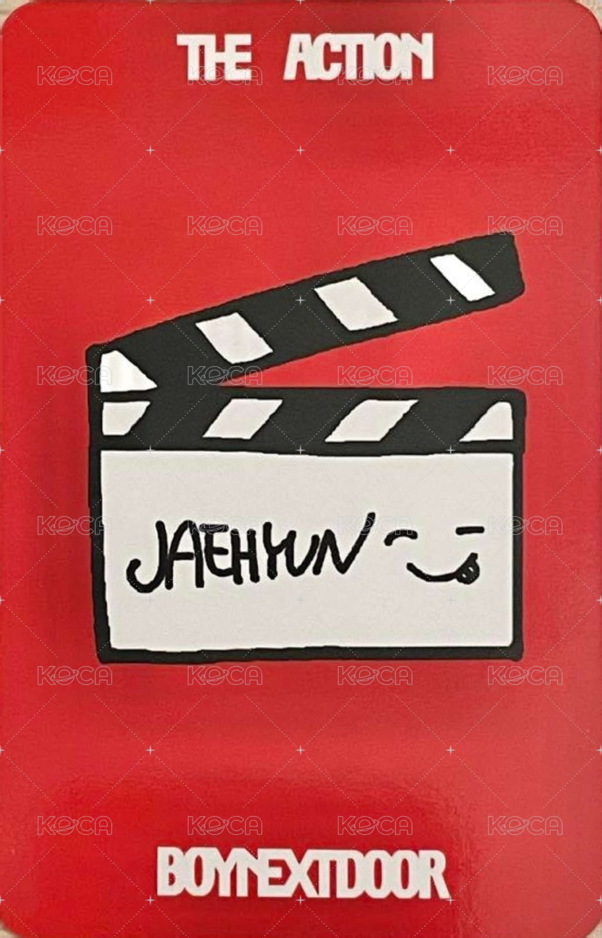 The Action 打歌卡 MCD 背面