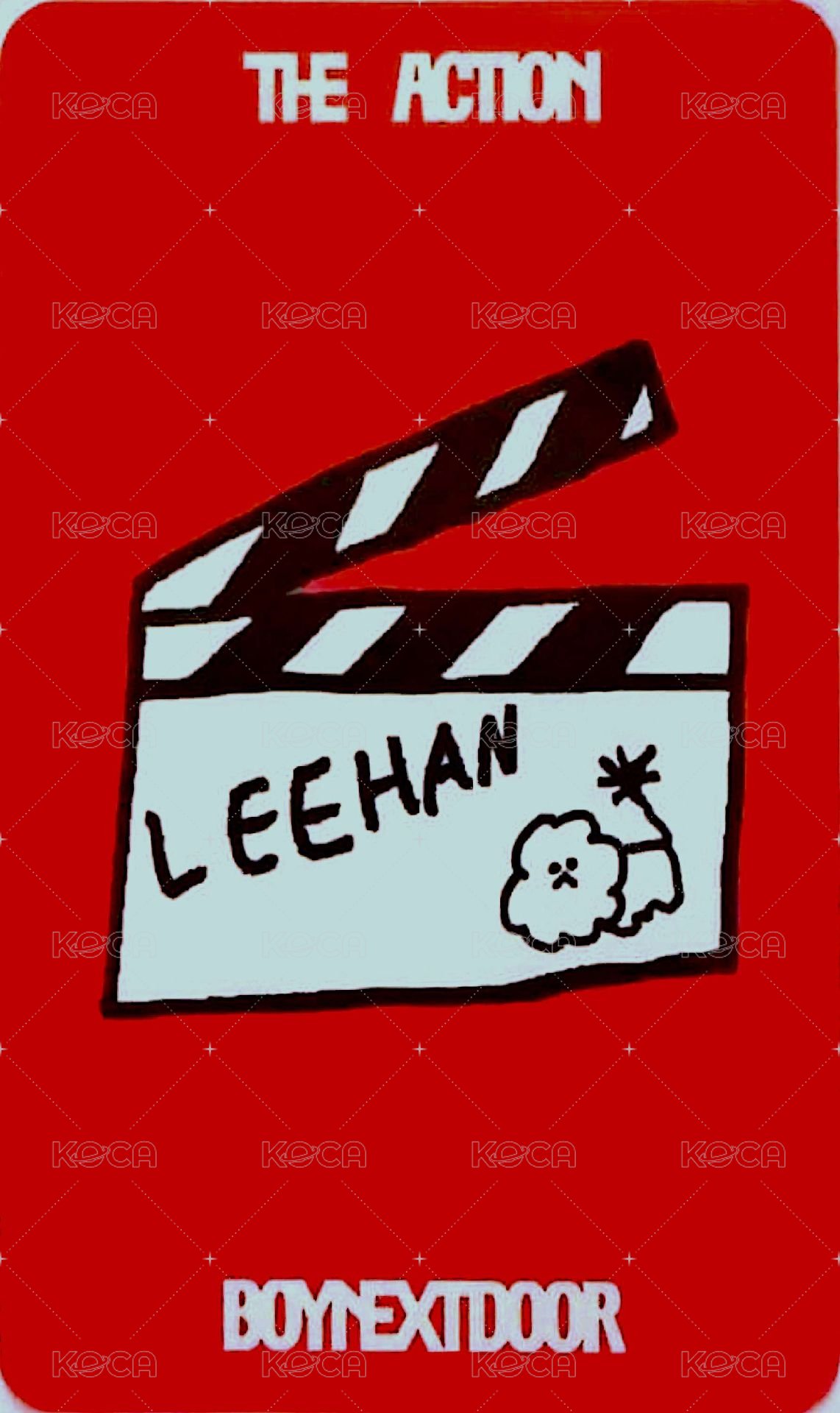 The Action 打歌卡 MCD 背面