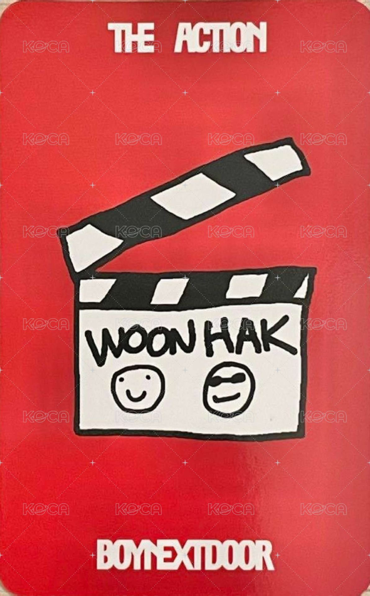 The Action 打歌卡 MCD 背面