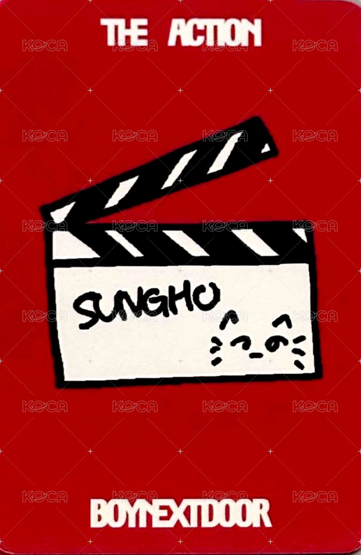 The Action 打歌卡 MCD 背面