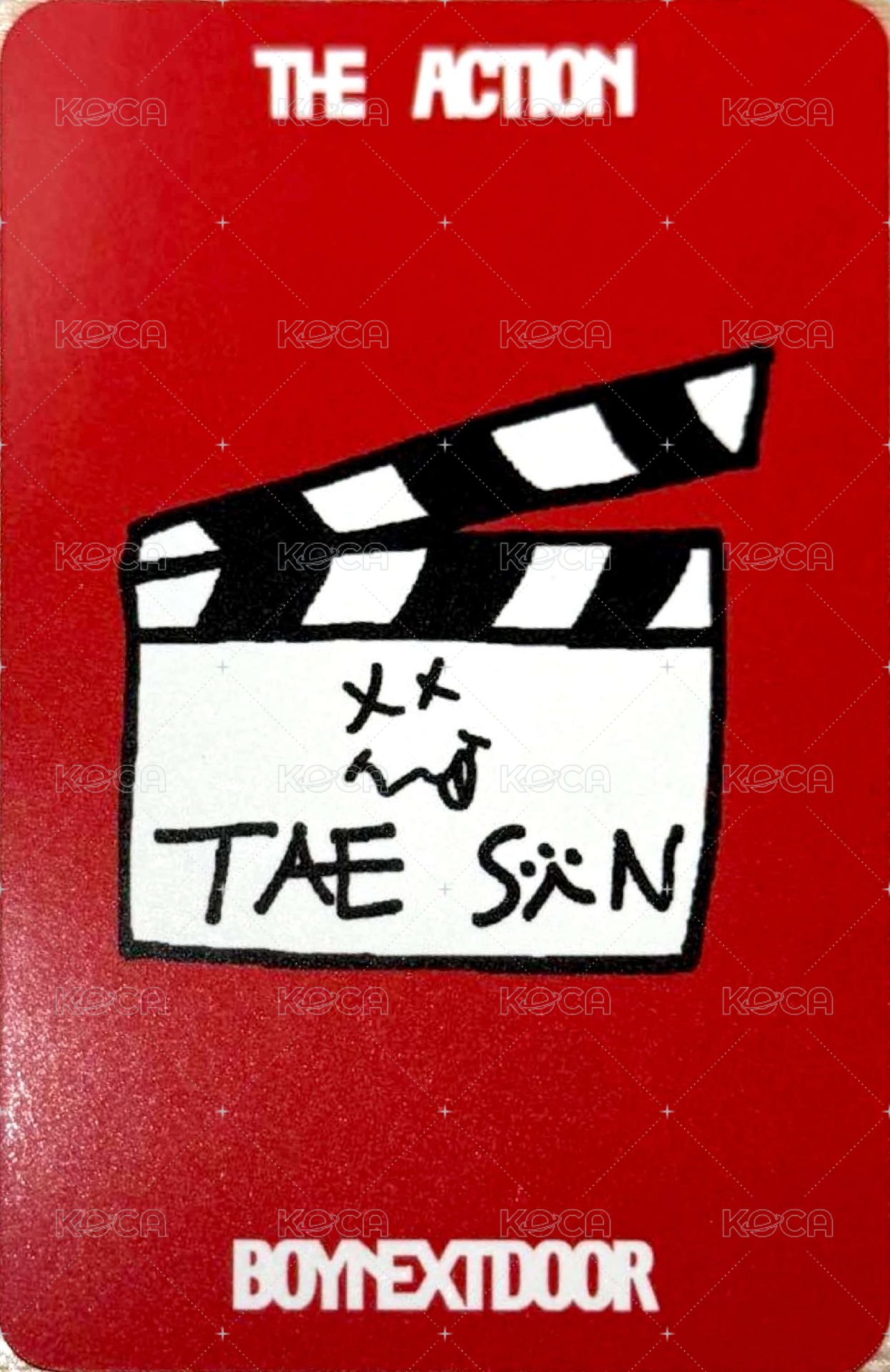 The Action 打歌卡 MCD 背面