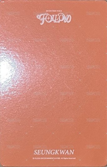 FOLLOW 周邊卡 變化卡 背面