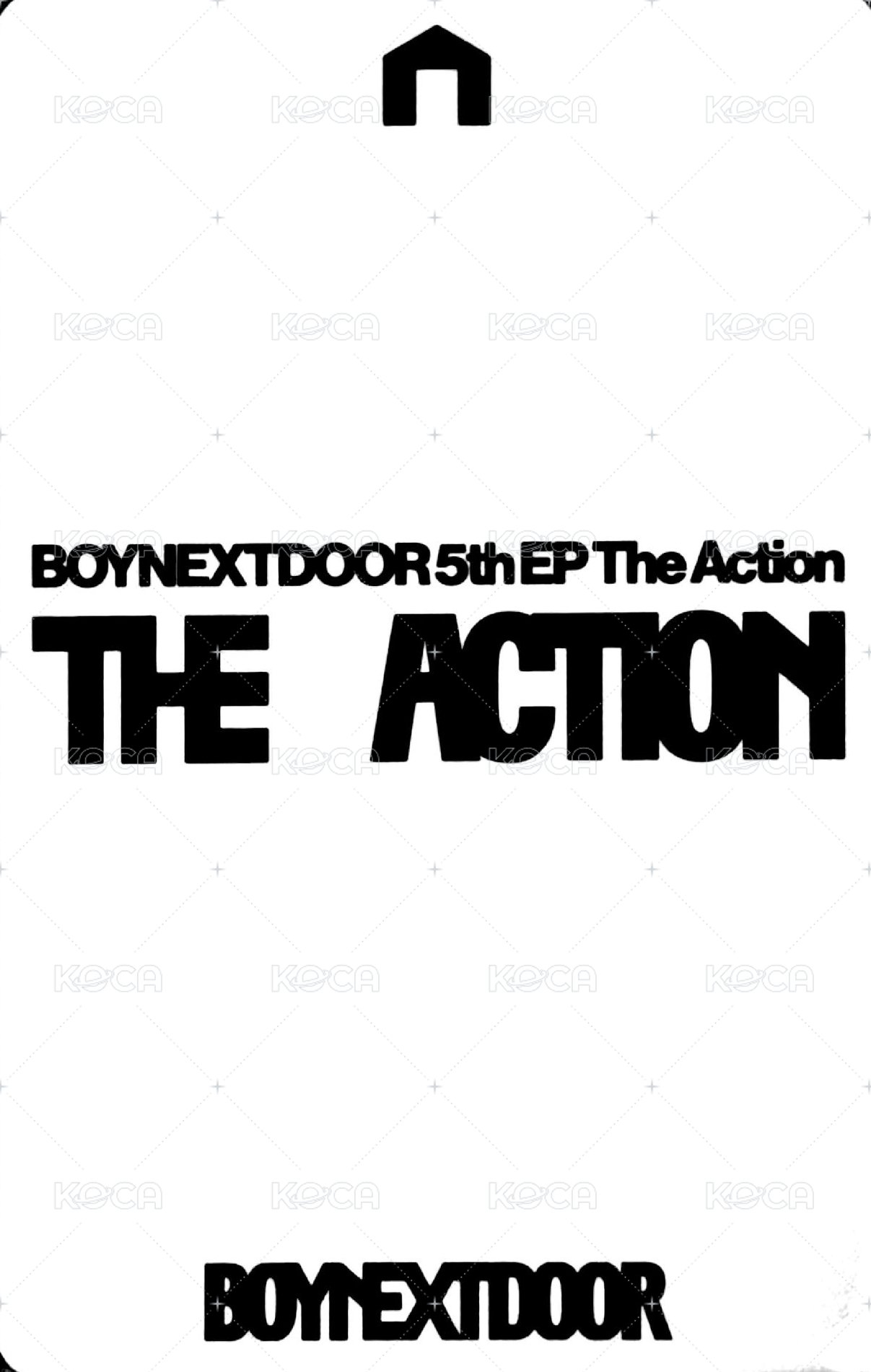The Action LINE Music 音源 抽選卡  背面