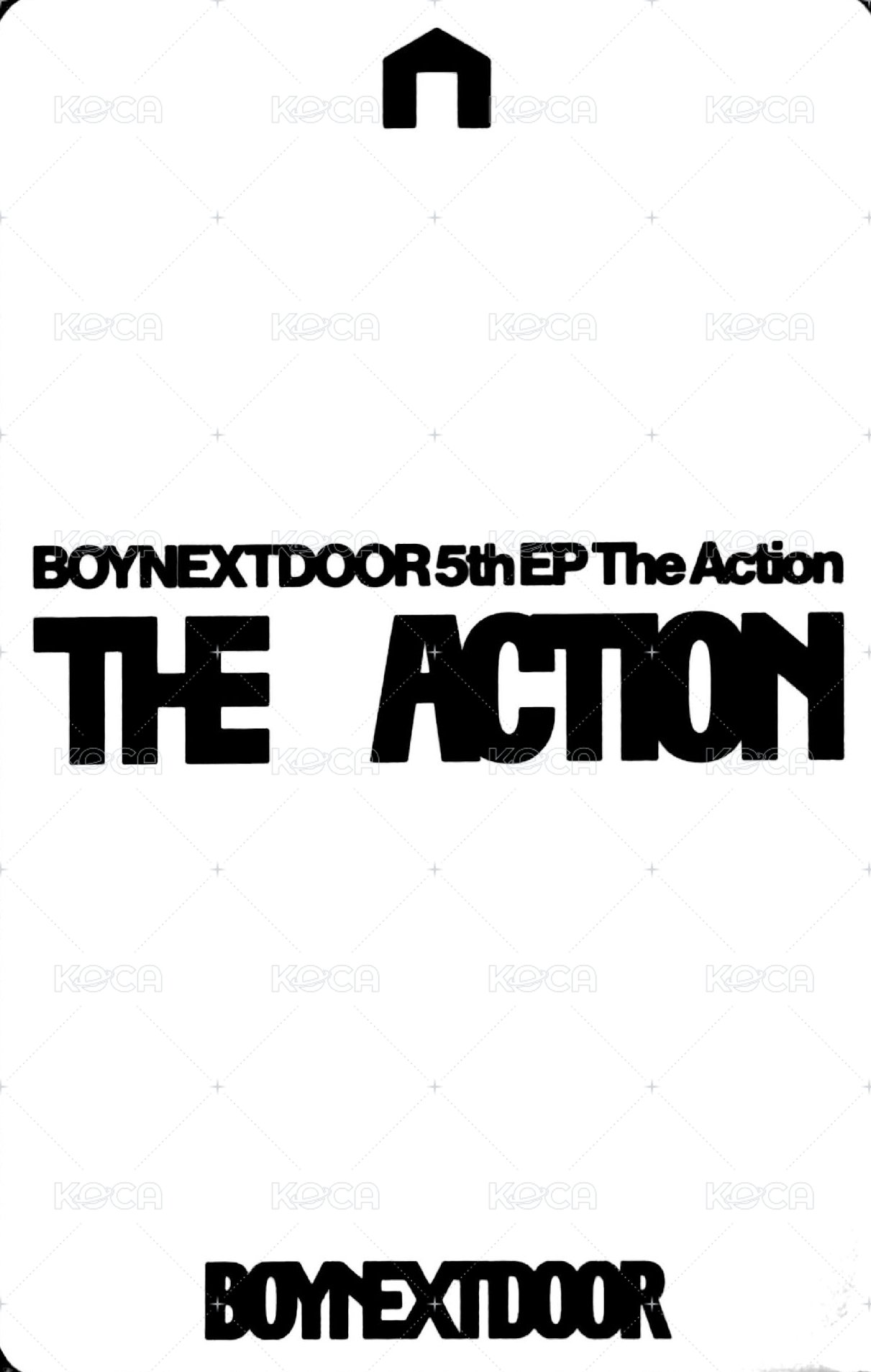 The Action LINE Music 音源 抽選卡  背面