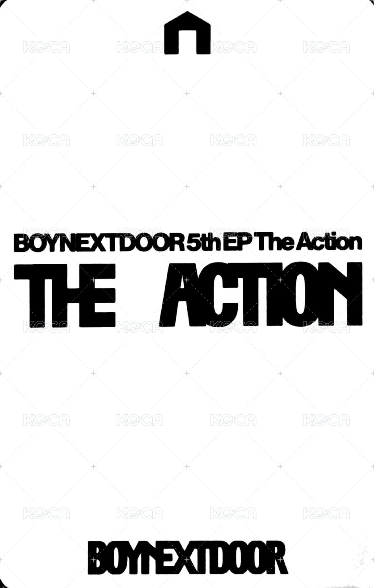 The Action LINE Music 音源 抽選卡  背面