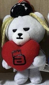 krunk熊 吊娃 彩色抱心