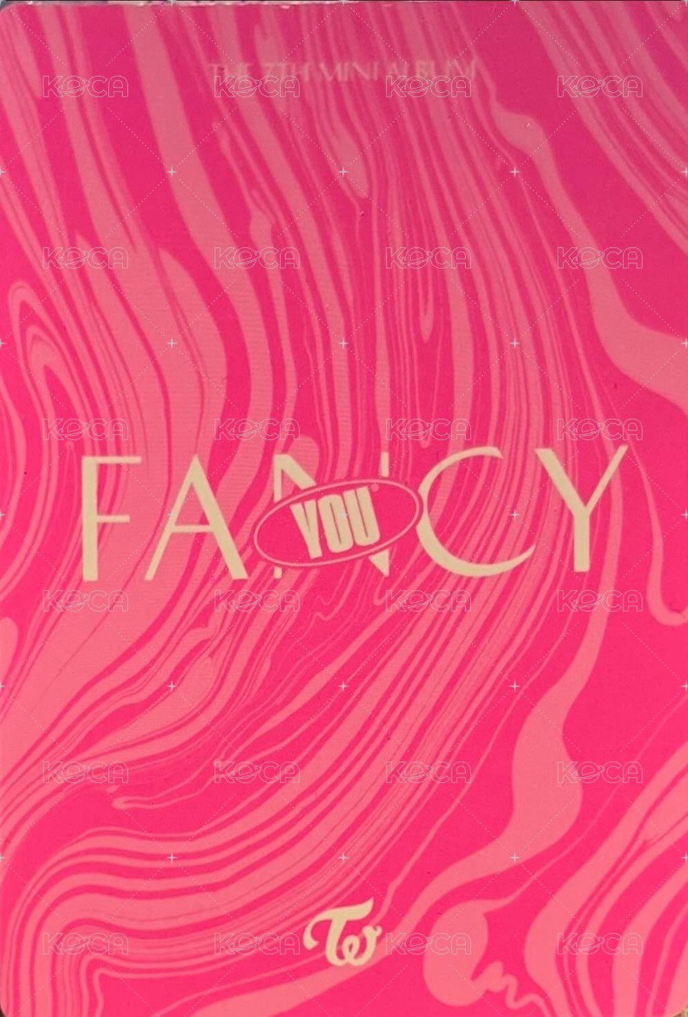 FANCY YOU 專輯卡 預售禮 背面