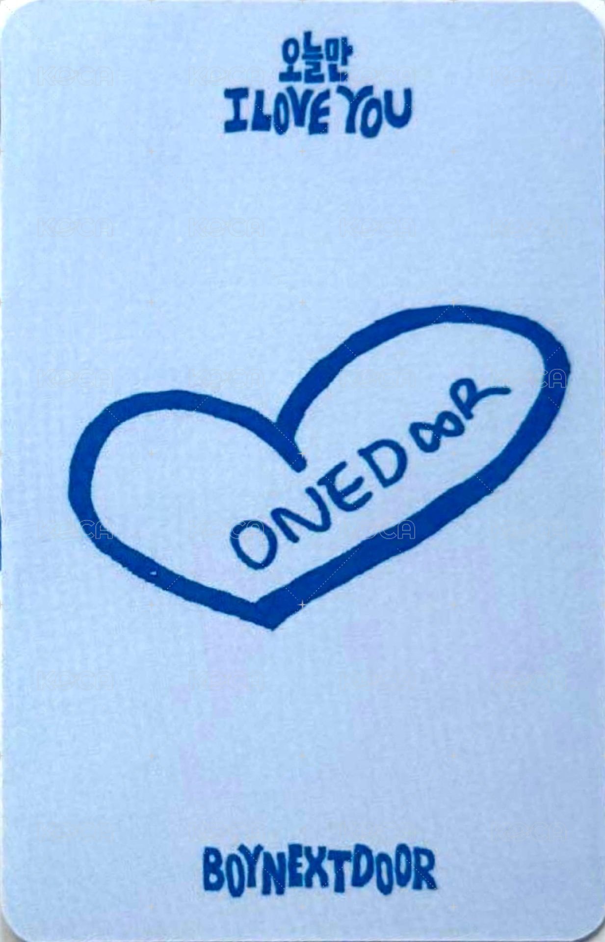 只今愛 ENA 打歌卡  背面