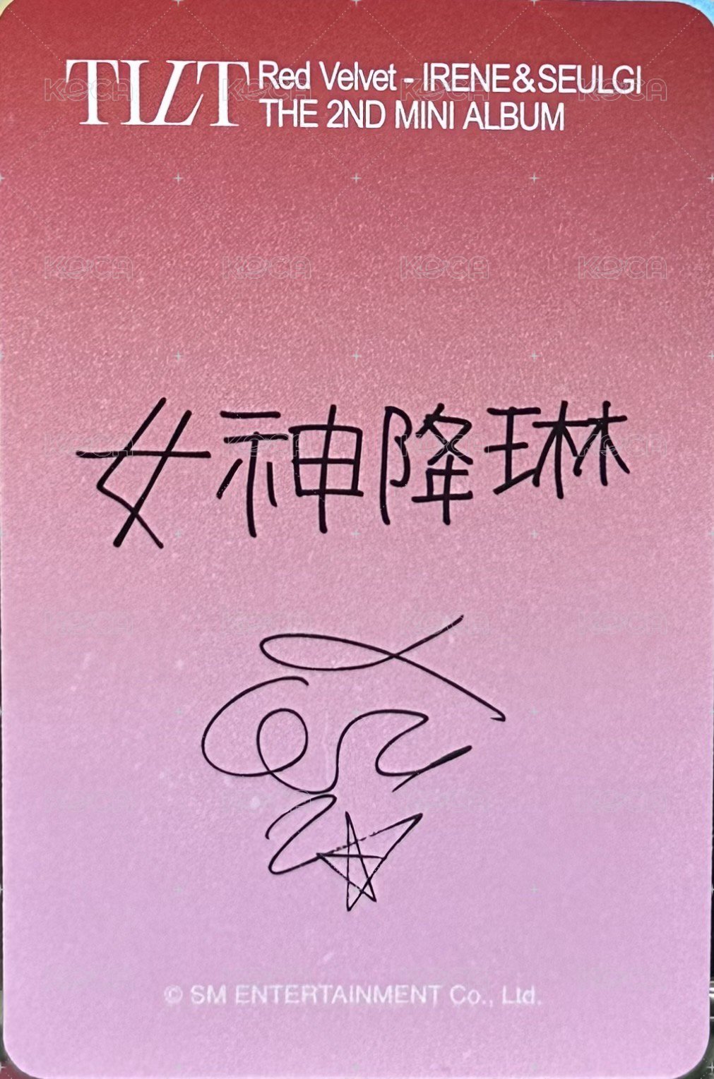 TILT km 台北線下簽售 簽售卡  背面