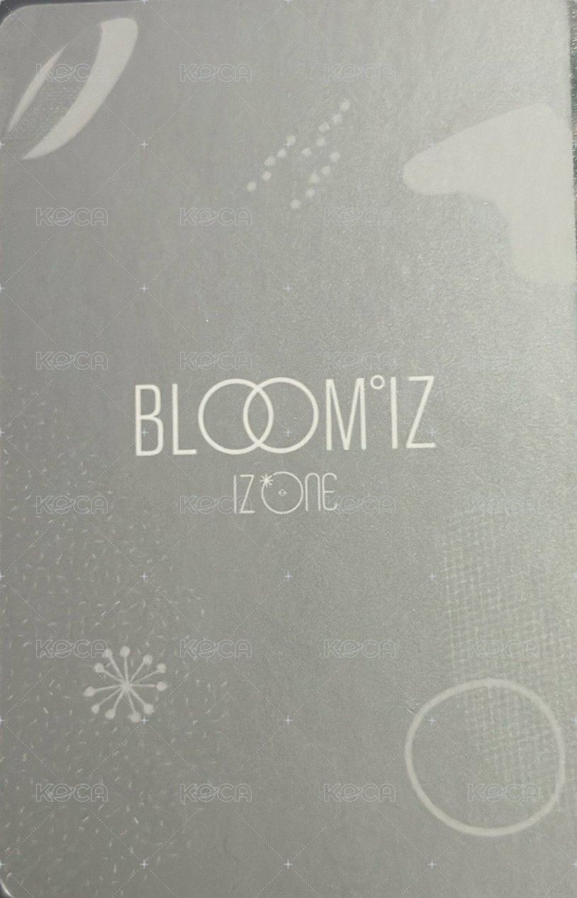 BLOOM*IZ I was版 專輯卡  背面