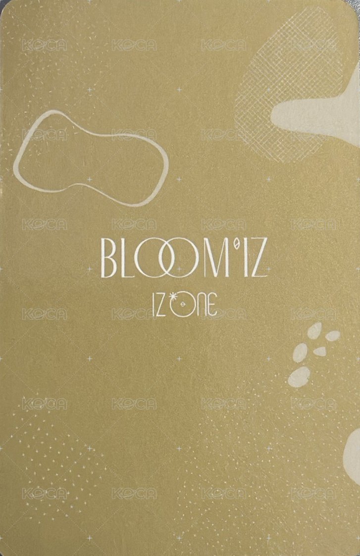 BLOOM*IZ I am版 專輯卡  背面