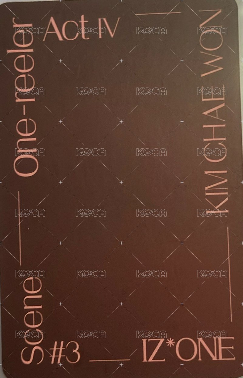 One-reeler / Act IV 專輯卡 SCENE#3 AR卡 背面