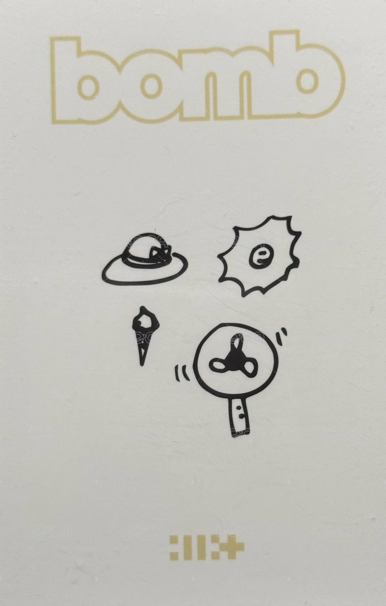 bomb yzy 5.0 幸運卡  背面