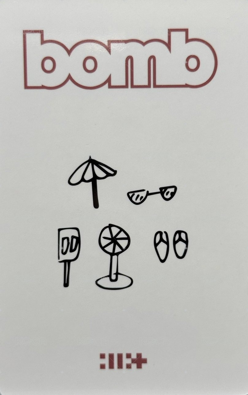 bomb yzy 5.0 幸運卡  背面